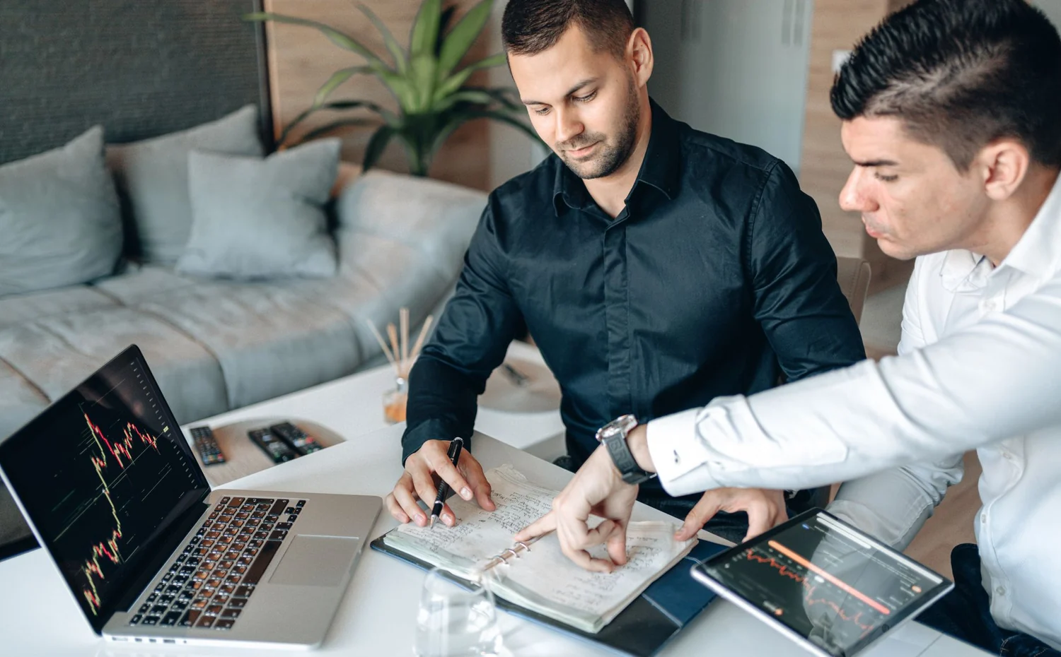 Binomo trading strategy notes and charts